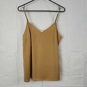Elan Womens Tan Office Siren Corpcore Career Capsule Boardroom chic Tank Medium